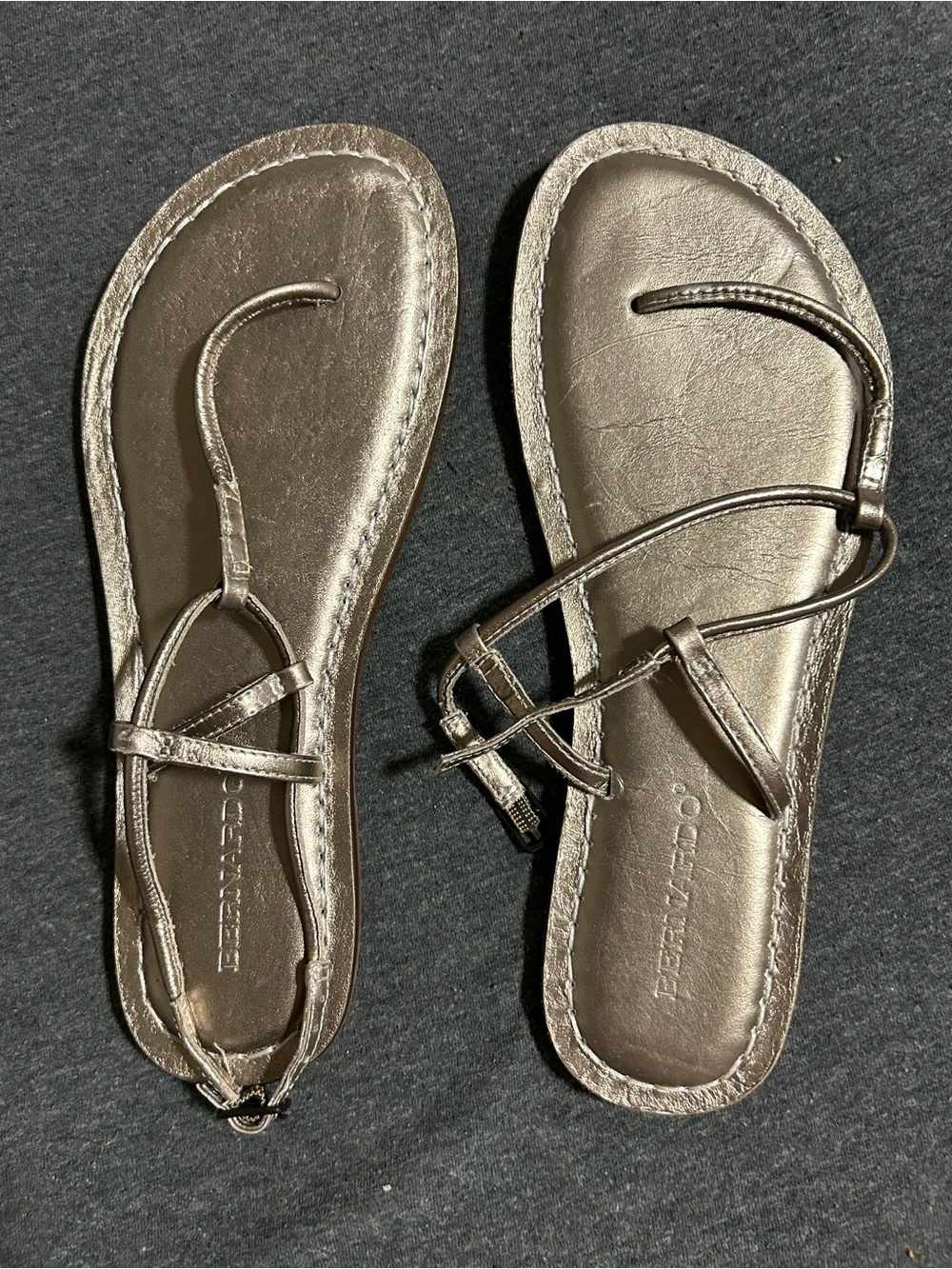Metallic Bronze Strappy Women’s Sandals